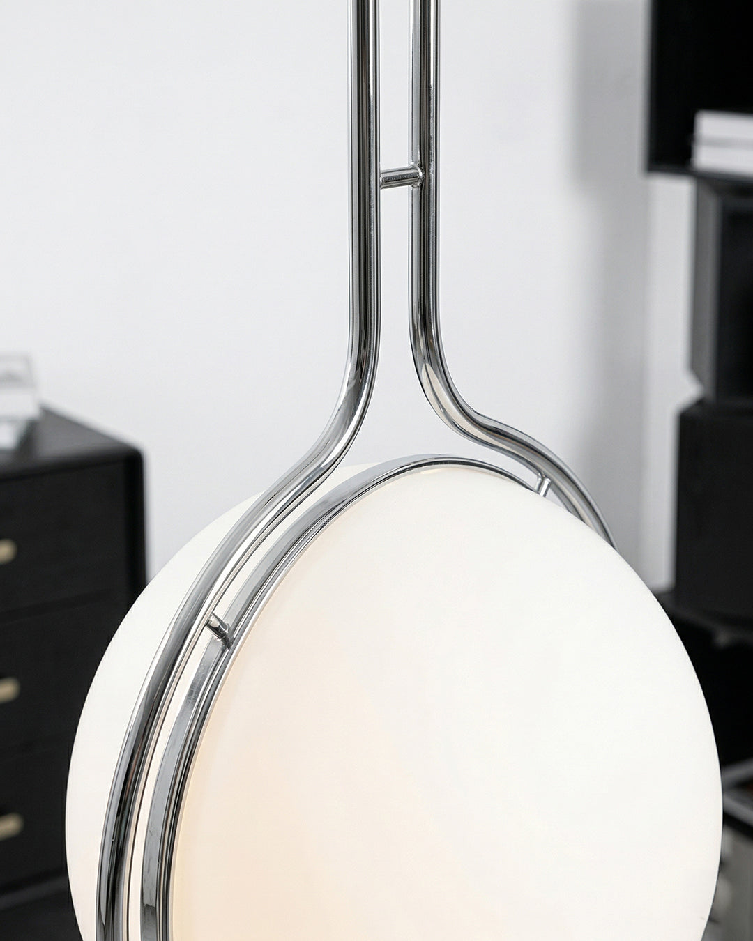 Contemporary Floor Lamp with Chrome and Acrylic Design for Living Room and Bedroom