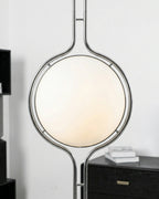 Contemporary Floor Lamp with Chrome and Acrylic Design for Living Room and Bedroom