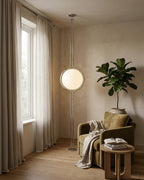Contemporary Floor Lamp with Chrome and Acrylic Design for Living Room and Bedroom