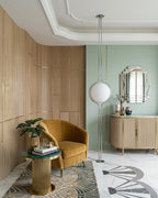 Contemporary Floor Lamp with Chrome and Acrylic Design for Living Room and Bedroom