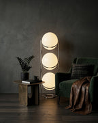 Contemporary Floor Lamp with Chrome and Acrylic Design for Living Room and Bedroom