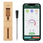 Wireless Meat Thermometer with Bluetooth Connectivity and Accurate Temperature Monitoring