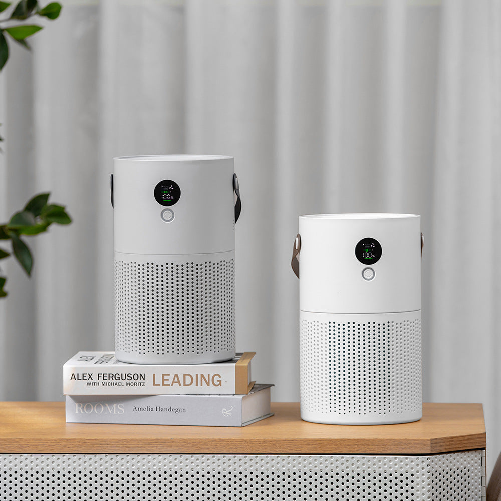 Portable Air Purifier with True HEPA Filter and Rechargeable Battery for Clean Air