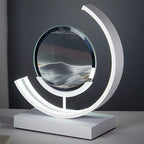 LED Table Lamp with 360° Rotating Sand Art for Bedroom and Living Room