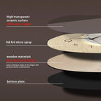 Modern Silent Wall Clock with Quartz Movement for Living Room and Office