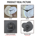 Modern Silent Wall Clock with Quartz Movement for Living Room and Office
