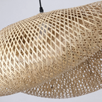 Braided Bamboo Pendant Light for Dining Room and Bedroom