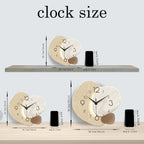 Modern Silent Wall Clock with Quartz Movement for Living Room and Office