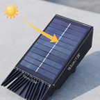 Solar-Powered Outdoor Spotlight with Adjustable Head for Garden and Pathway Lighting