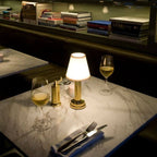 Cordless Fabric Table Lamp with Touch Control and Ambient Glow for Living Room
