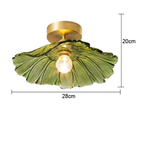 Art Deco Glass Pendant Light with Flower Shade for Bedrooms and Dining Spaces