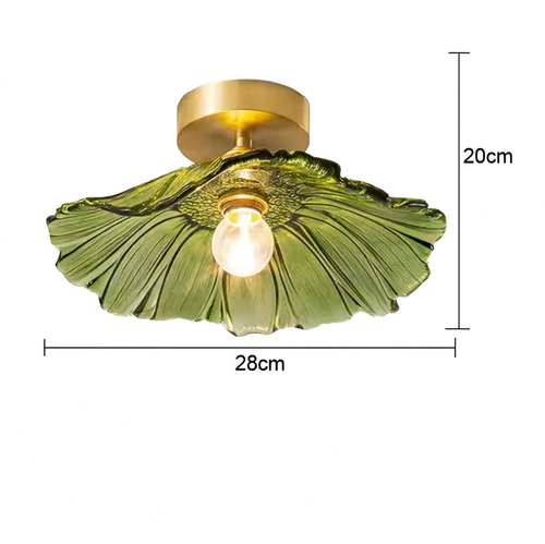 Art Deco Glass Pendant Light with Flower Shade for Bedrooms and Dining Spaces