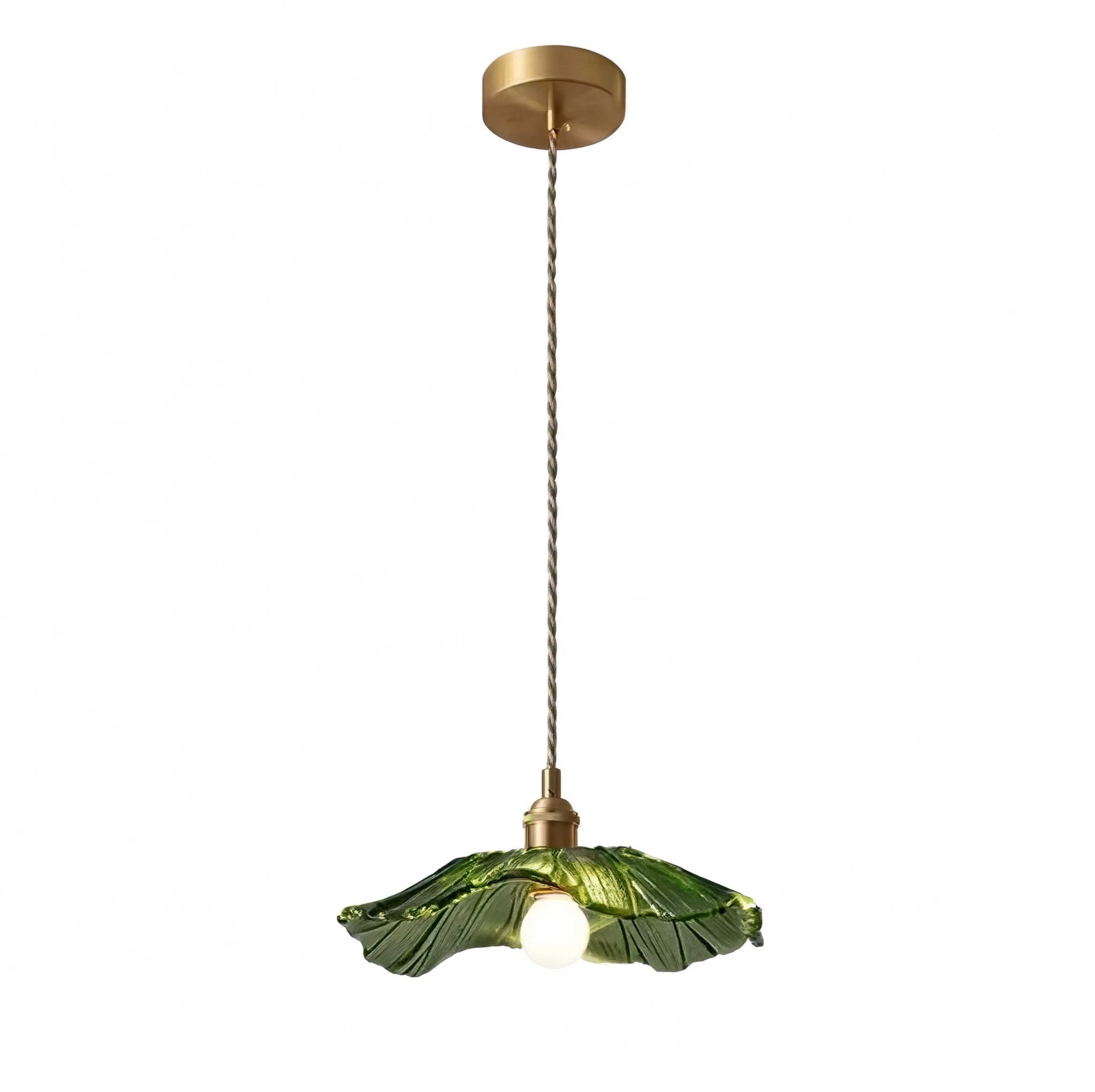 Art Deco Glass Pendant Light with Flower Shade for Bedrooms and Dining Spaces