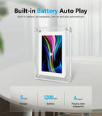 Acrylic Digital Photo Frame with IPS Display and Built-in Battery for Photos and Videos - Sofitte