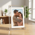 Acrylic Digital Photo Frame with IPS Display and Built-in Battery for Photos and Videos - Sofitte
