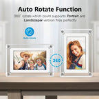 Acrylic Digital Photo Frame with IPS Display and Built-in Battery for Photos and Videos - Sofitte