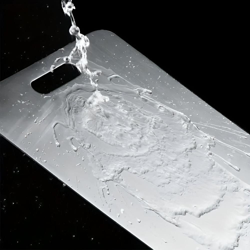 Antibacterial Stainless Steel Chopping Board for Hygienic Kitchen Food Prep - Sofitte
