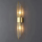 Art Deco Crystal LED Wall Sconce with Stainless Steel Frame for Hallway Bedroom and Living Room - Sofitte