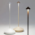 Modern Cordless LED Table Lamp with Dimmable Rechargeable Lighting for Indoor and Outdoor Use