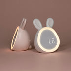 Bunny-Shaped LED Night Light Alarm Clock for Kids with Quiet Wake-Up - Sofitte