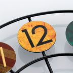 Retro Metal Wall Clock with Silent Quartz Movement for Home and Café Décor