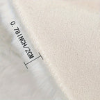 Round Bubble Rug for Living Room and Bedroom - Soft Fluffy Fleece Carpet