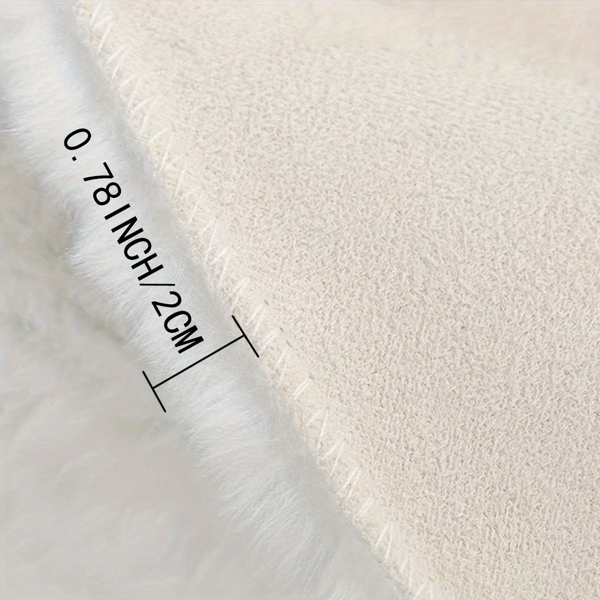 Round Bubble Rug for Living Room and Bedroom - Soft Fluffy Fleece Carpet