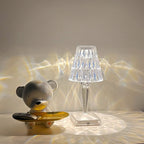 Cordless Crystal Touch Lamp with Adjustable Brightness for Indoor and Outdoor Use