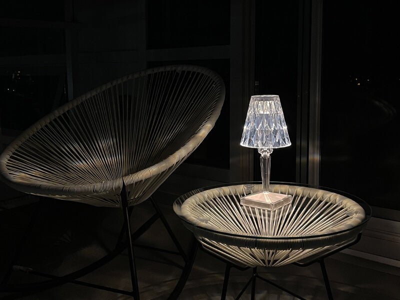 Cordless Crystal Touch Lamp with Adjustable Brightness for Indoor and Outdoor Use - Sofitte