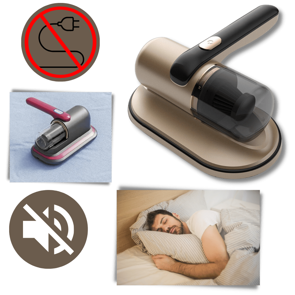 Cordless UV-C Vacuum Cleaner for Mattress and Upholstery with Strong Suction and Portable Design - Sofitte