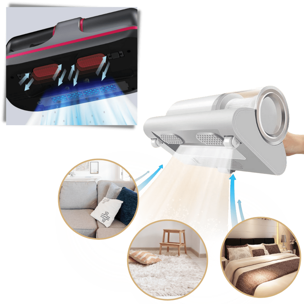 Cordless UV-C Vacuum Cleaner for Mattress and Upholstery with Strong Suction and Portable Design - Sofitte