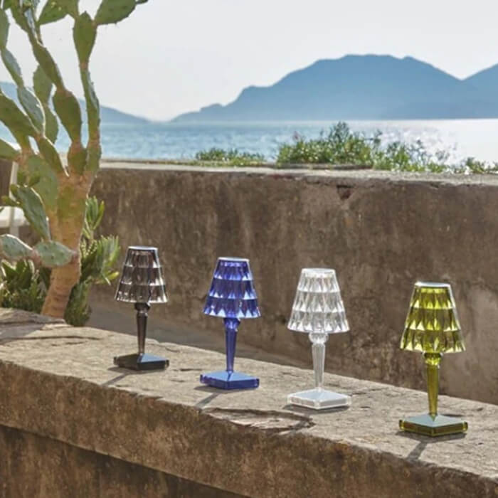 Cordless Crystal Touch Lamp with Adjustable Brightness for Indoor and Outdoor Use