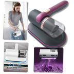 Cordless UV-C Vacuum Cleaner for Mattress and Upholstery with Strong Suction and Portable Design