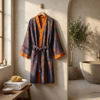 Cotton Kimono Bathrobe with Timeless Design for Relaxation and Self-Care - Sofitte