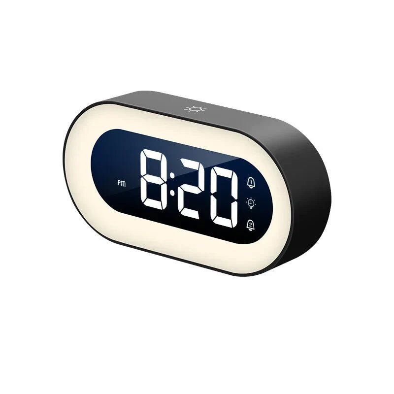 Digital Sunrise Alarm Clock with Dimmable Night Light and Natural Wake Sounds for Bedroom - Sofitte