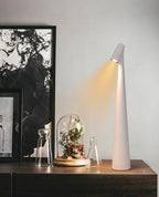 Modern Rechargeable LED Table Lamp with Adjustable Reading Light for Bedside and Desk