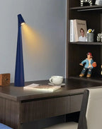 Modern Rechargeable LED Table Lamp with Adjustable Reading Light for Bedside and Desk