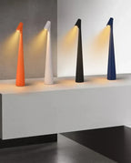 Modern Rechargeable LED Table Lamp with Adjustable Reading Light for Bedside and Desk