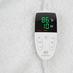 Heated Wearable Blanket with Sleeves and Foot Pocket for Cozy Comfort