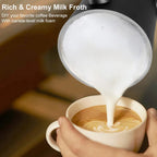 Electric Milk Frother for Coffee and Cappuccino - Automatic Hot and Cold Foam Maker - Sofitte