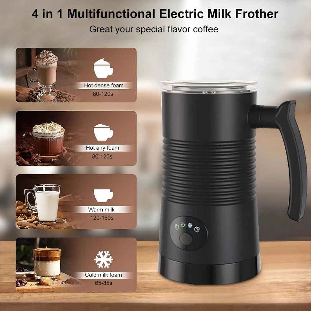Electric Milk Frother for Coffee and Cappuccino - Automatic Hot and Cold Foam Maker - Sofitte