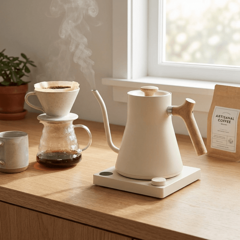 Gooseneck Electric Kettle with Precision Temperature Control for Coffee and Tea - Sofitte