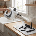 Handheld Portable Steam Cleaner with Multi-Surface Attachments for Kitchen, Grout, Rugs and Upholstery - Sofitte