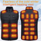 Heated Vest with USB Rechargeable Battery and Multiple Heating Zones for Outdoor Activities