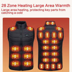 Heated Vest with USB Rechargeable Battery and Multiple Heating Zones for Outdoor Activities