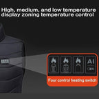 Heated Vest with USB Rechargeable Battery and Multiple Heating Zones for Outdoor Activities