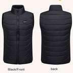 Heated Vest with USB Rechargeable Battery and Multiple Heating Zones for Outdoor Activities