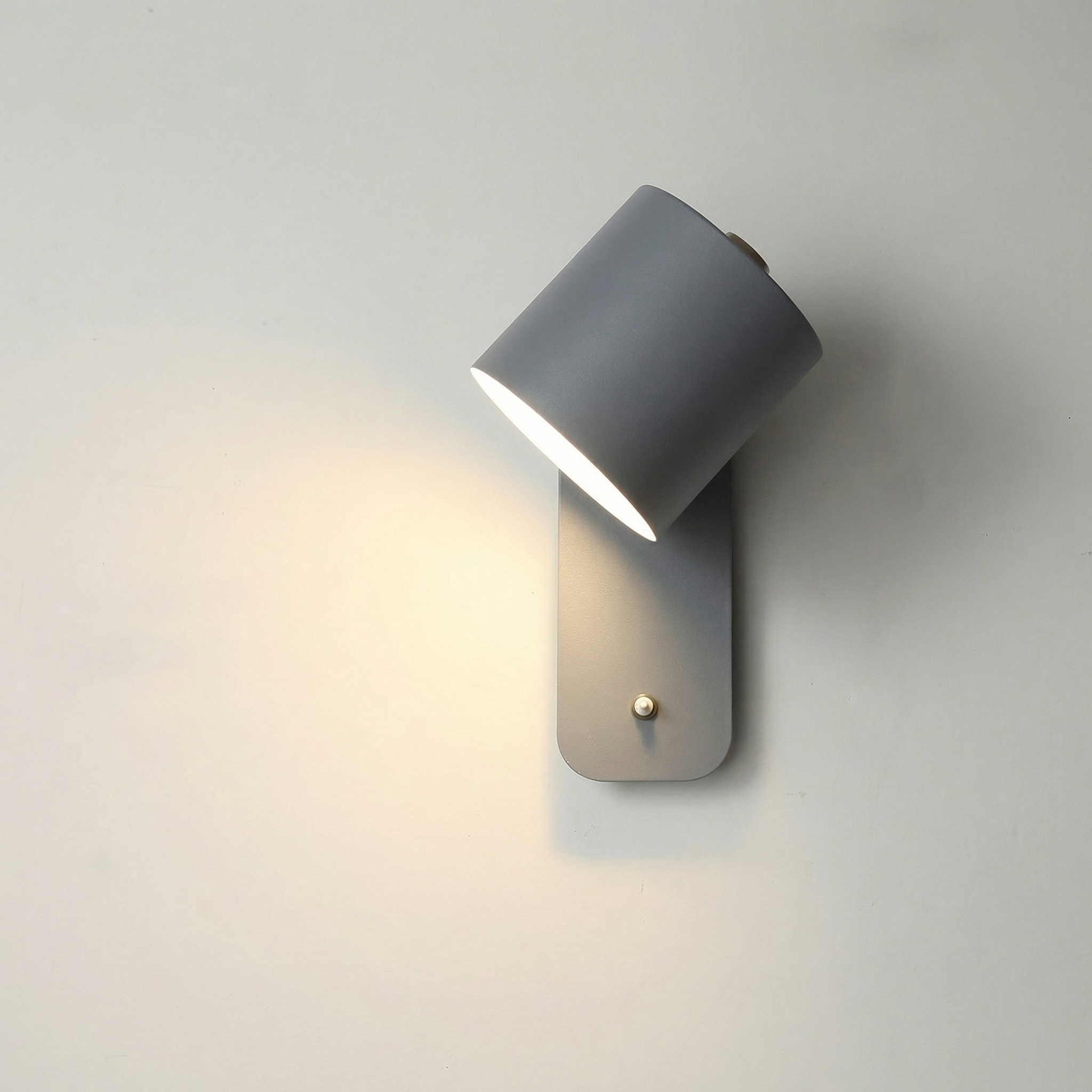 Nordic Wall-Mounted Adjustable Lamp with Integrated Switch for Bedroom and Study