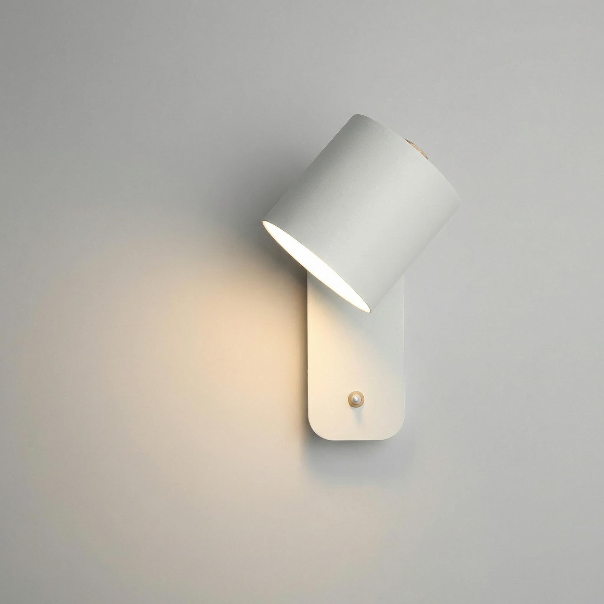 Nordic Wall-Mounted Adjustable Lamp with Integrated Switch for Bedroom and Study