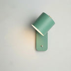 Nordic Wall-Mounted Adjustable Lamp with Integrated Switch for Bedroom and Study